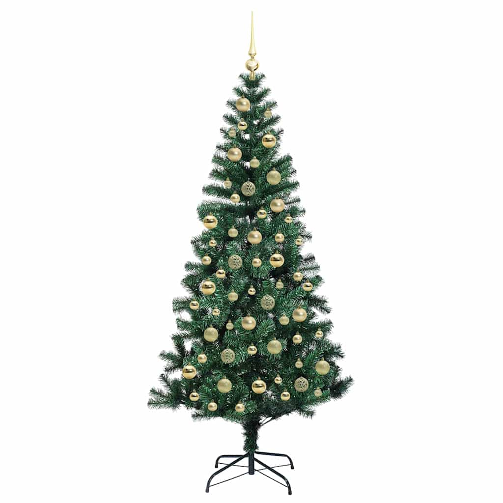 Albero di Natale artificiale con luci integrate Verde 210 cm