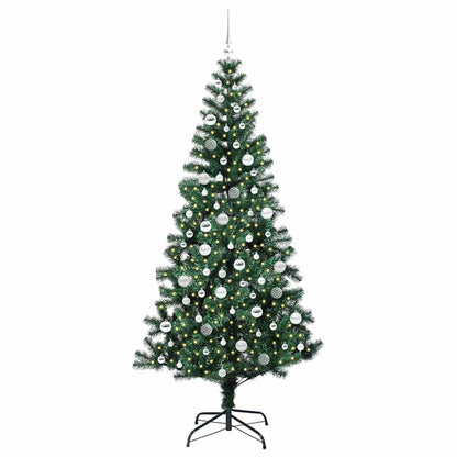 Albero di Natale artificiale con luci integrate Verde 210 cm