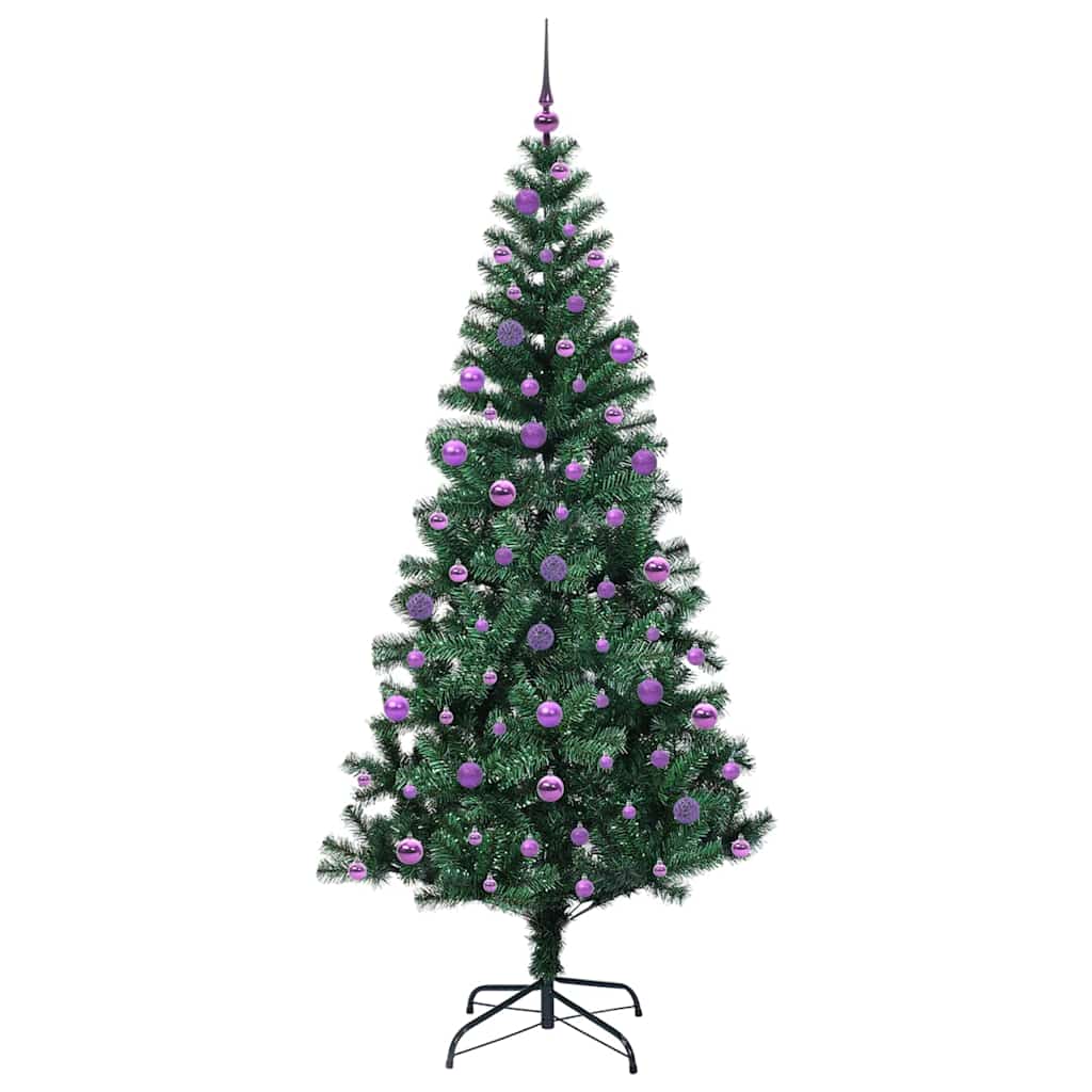 Albero di Natale artificiale con luci integrate Verde 210 cm