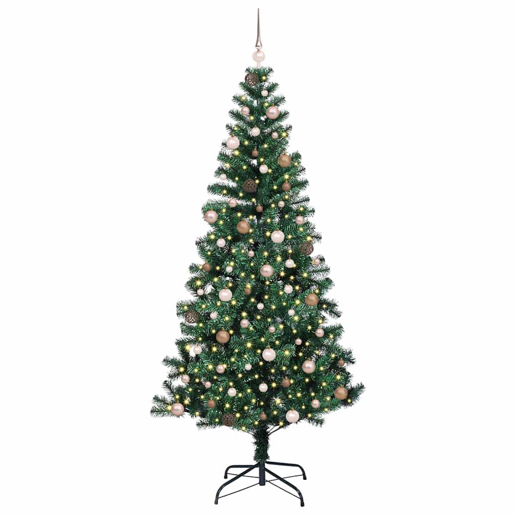 Albero di Natale artificiale con luci integrate Verde 240 cm