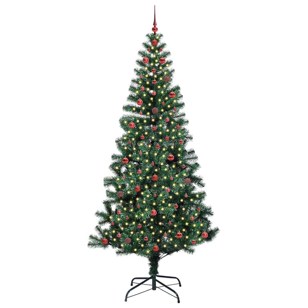 Albero di Natale artificiale con luci integrate Verde 240 cm