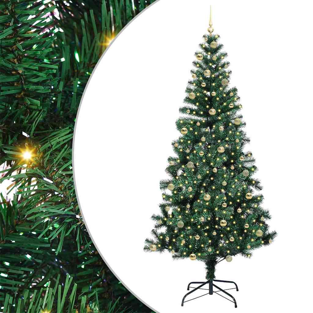 Albero di Natale artificiale con luci integrate Verde 240 cm