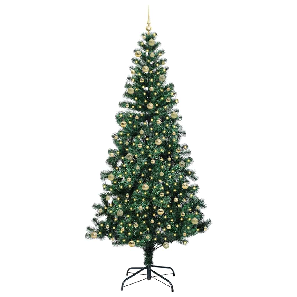 Albero di Natale artificiale con luci integrate Verde 240 cm