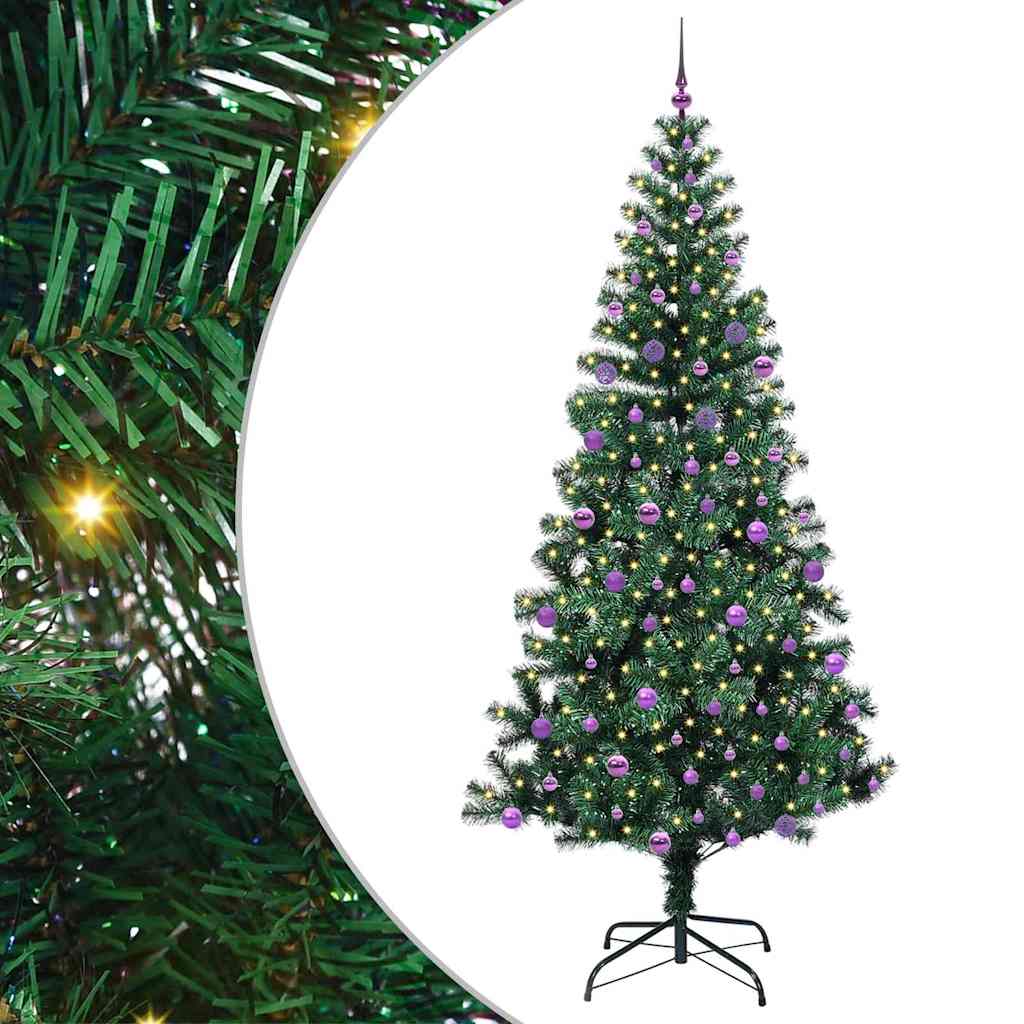 Albero di Natale artificiale con luci integrate Verde 240 cm