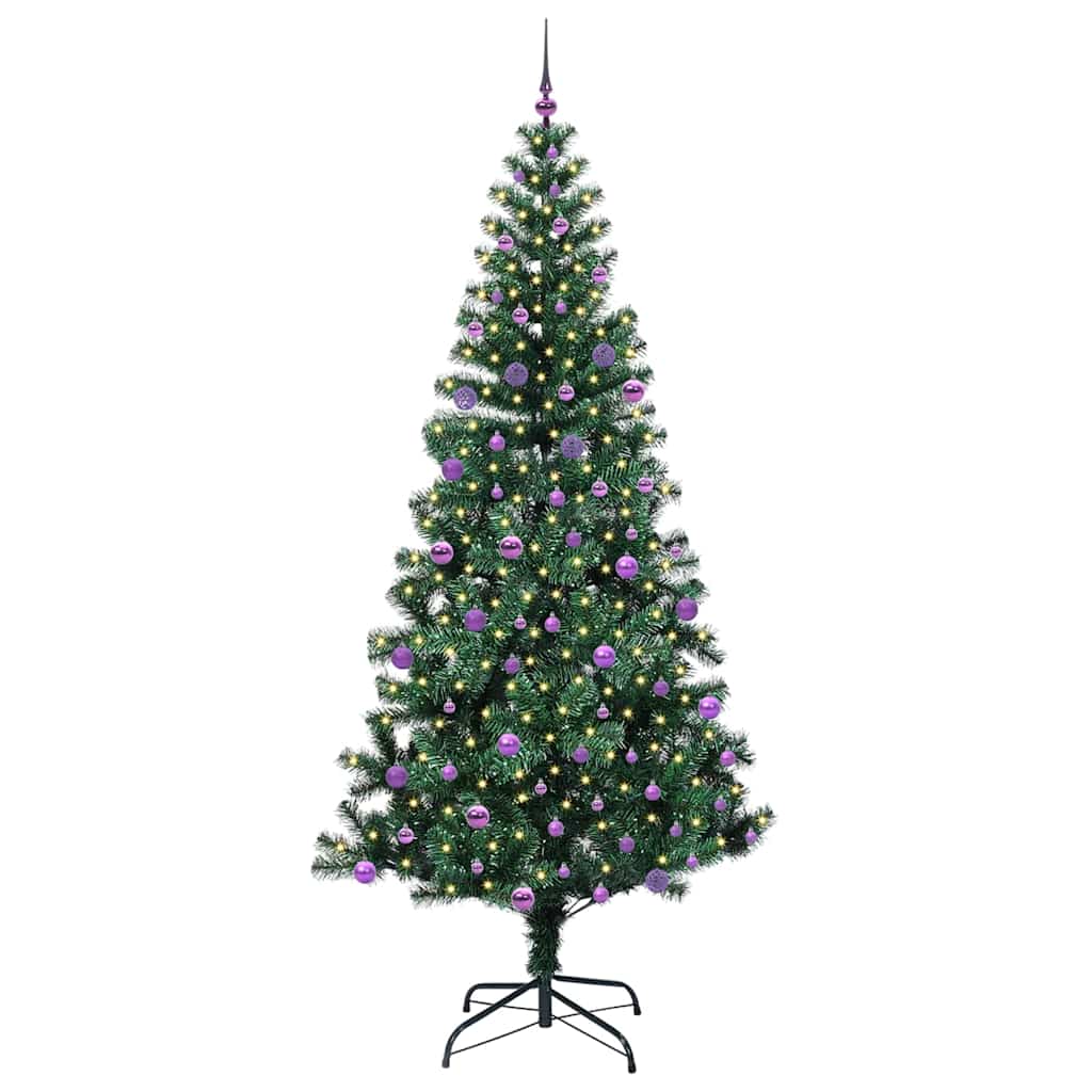 Albero di Natale artificiale con luci integrate Verde 240 cm