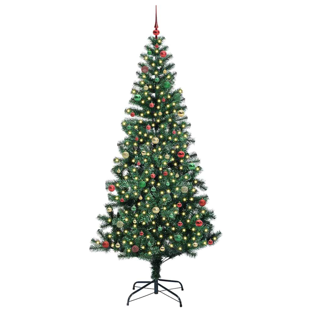 Albero di Natale artificiale con luci integrate Verde 240 cm