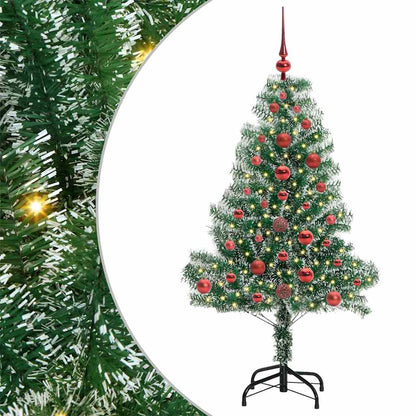 Albero di Natale Artificiale Imbiancato con Luci LED 120 cm | homemem39