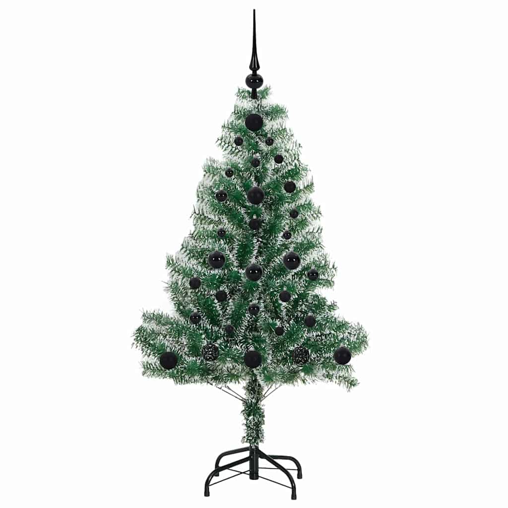Albero di Natale Artificiale Imbiancato con Luci LED 120 cm | homemem39
