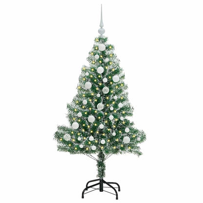 Albero di Natale Artificiale Imbiancato con Luci LED 120 cm | homemem39
