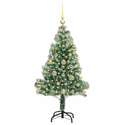 Albero di Natale Artificiale Imbiancato con Luci LED 120 cm | homemem39