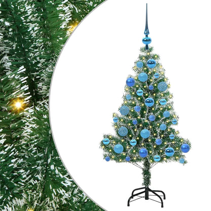Albero di Natale Artificiale Imbiancato con Luci LED 120 cm | homemem39