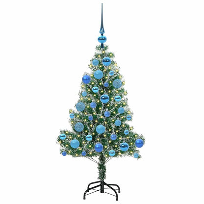 Albero di Natale Artificiale Imbiancato con Luci LED 120 cm | homemem39