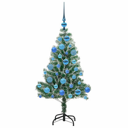 Albero di Natale Artificiale Imbiancato con Luci LED 120 cm | homemem39