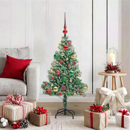 Albero di Natale Artificiale Imbiancato con Luci LED 120 cm | homemem39