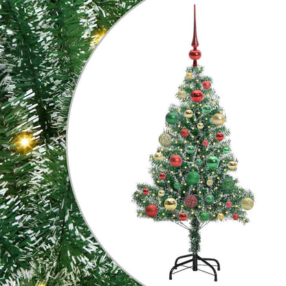 Albero di Natale Artificiale Imbiancato con Luci LED 120 cm | homemem39