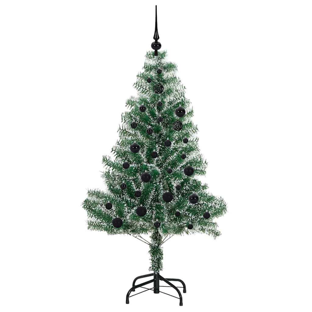 Albero di Natale Artificiale Imbiancato con Luci LED 150 cm | homemem39