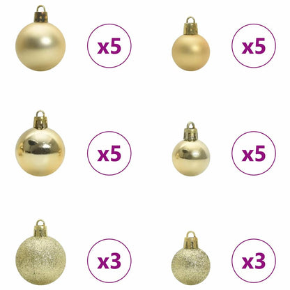 Albero di Natale Artificiale Imbiancato con Luci LED 210 cm