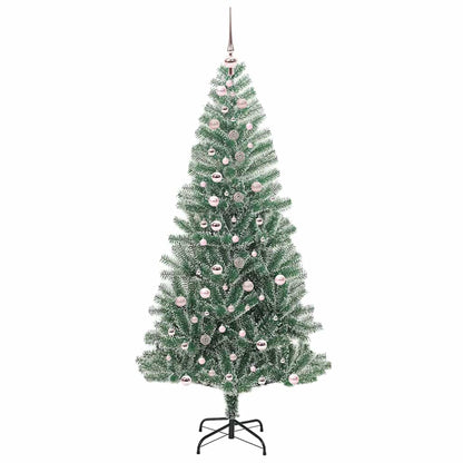 Albero di Natale Artificiale Imbiancato con Luci LED 240 cm