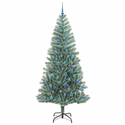 Albero di Natale Artificiale Imbiancato con Luci LED 240 cm