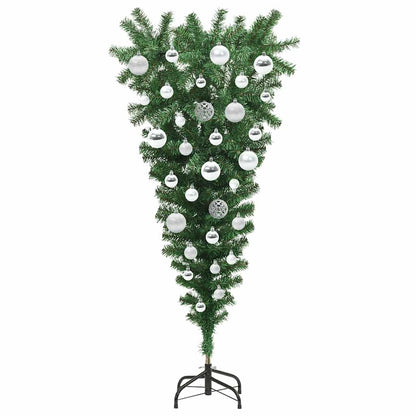 Albero di Natale Artsificiale Illuminato Capovolto con Set di Palline | homemem39
