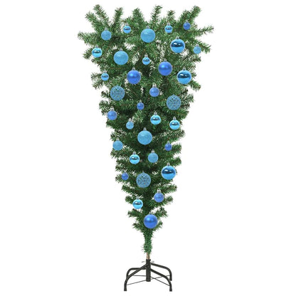 Albero di Natale artificiale preilluminato capovolto con set di palline | homemem39
