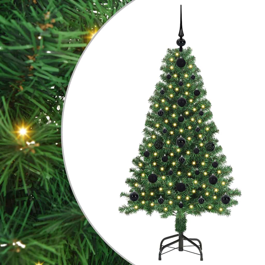 Albero di Natale artificiale con 150 LED Verde 120 cm