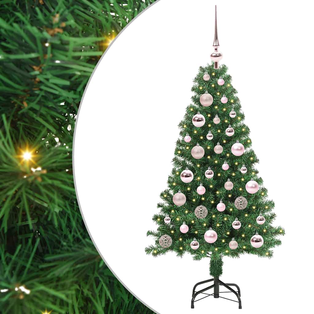 Albero di Natale artificiale con 150 LED Verde 120 cm