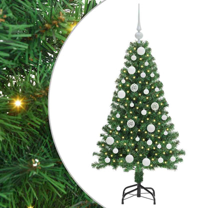 Albero di Natale artificiale con 150 LED Verde 120 cm