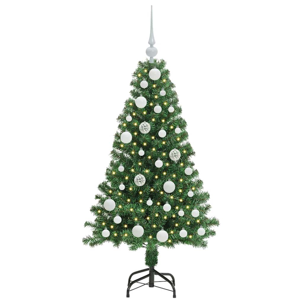 Albero di Natale artificiale con 150 LED Verde 120 cm