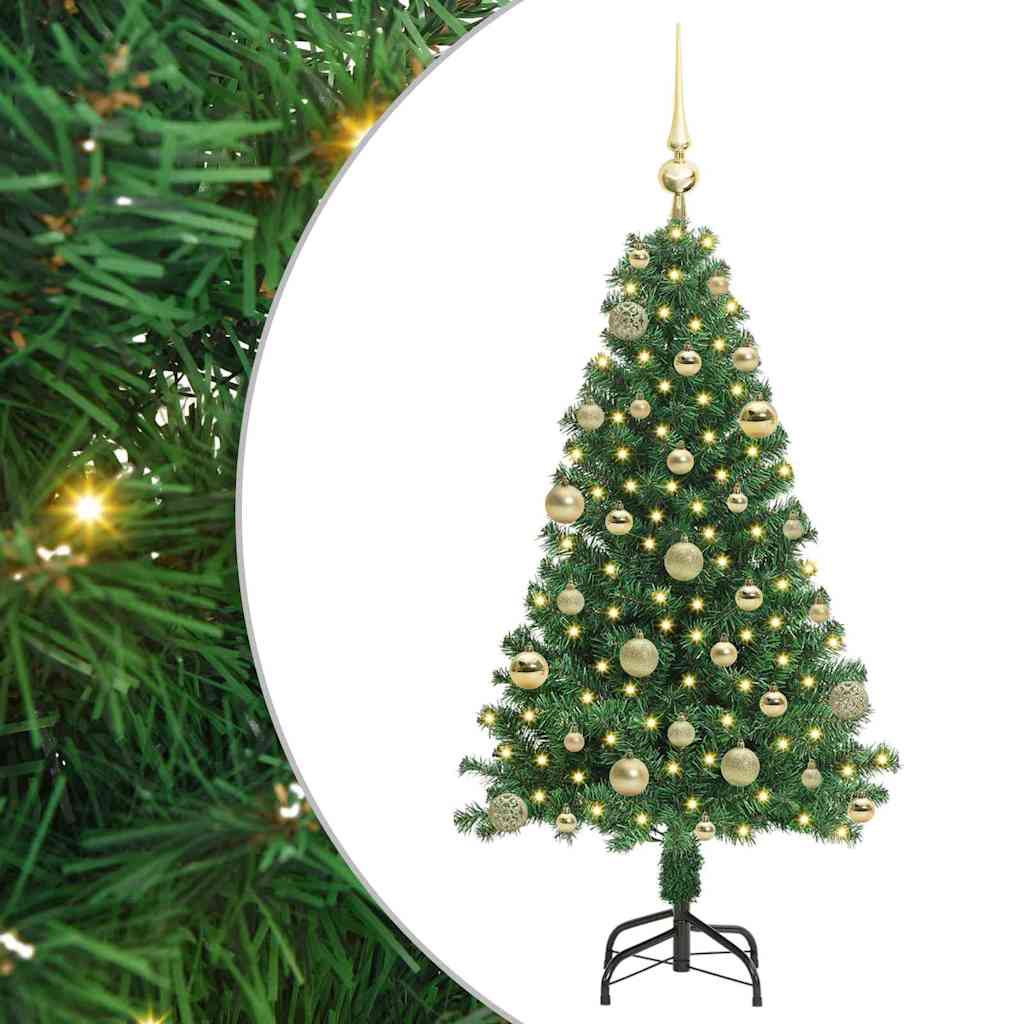 Albero di Natale artificiale con 150 LED Verde 120 cm