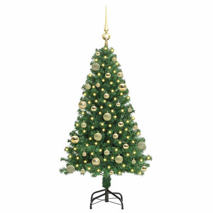 Albero di Natale artificiale con 150 LED Verde 120 cm