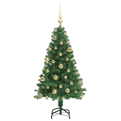 Albero di Natale artificiale con 150 LED Verde 120 cm