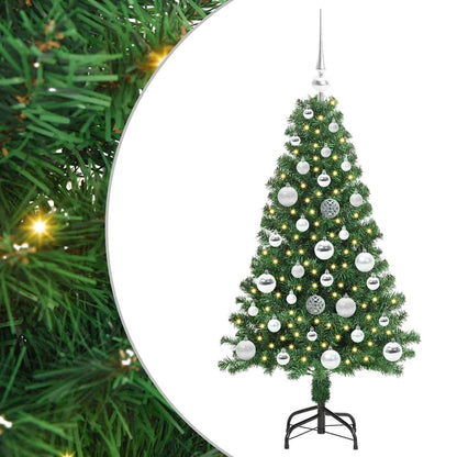 Albero di Natale artificiale con 150 LED Verde 120 cm