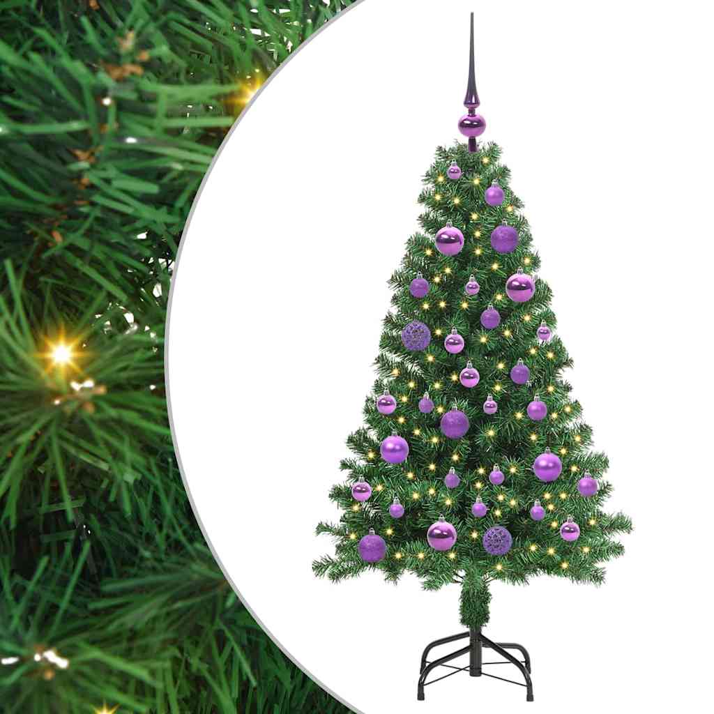 Albero di Natale artificiale con 150 LED Verde 120 cm