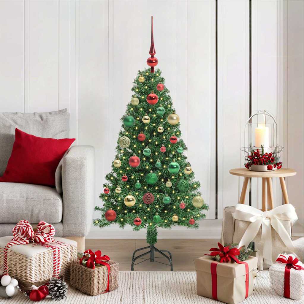 Albero di Natale artificiale con 150 LED Verde 120 cm