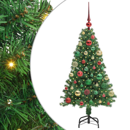 Albero di Natale artificiale con 150 LED Verde 120 cm