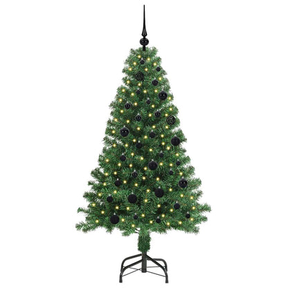 Albero di Natale artificiale con 150 LED Verde 150 cm