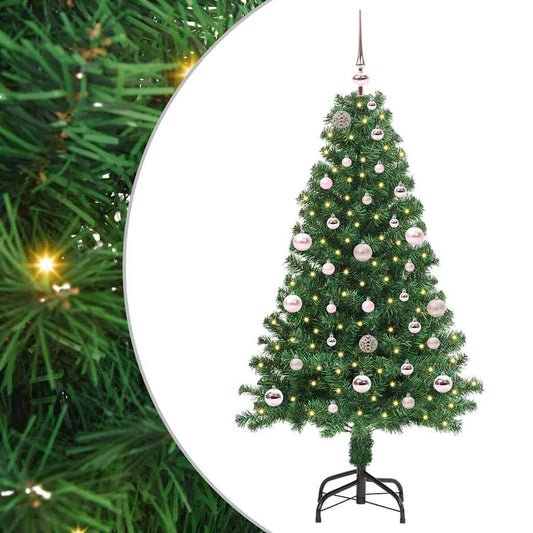 Albero di Natale artificiale con 150 LED Verde 150 cm