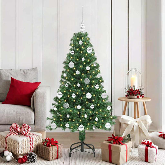 Albero di Natale artificiale con 150 LED Verde 150 cm
