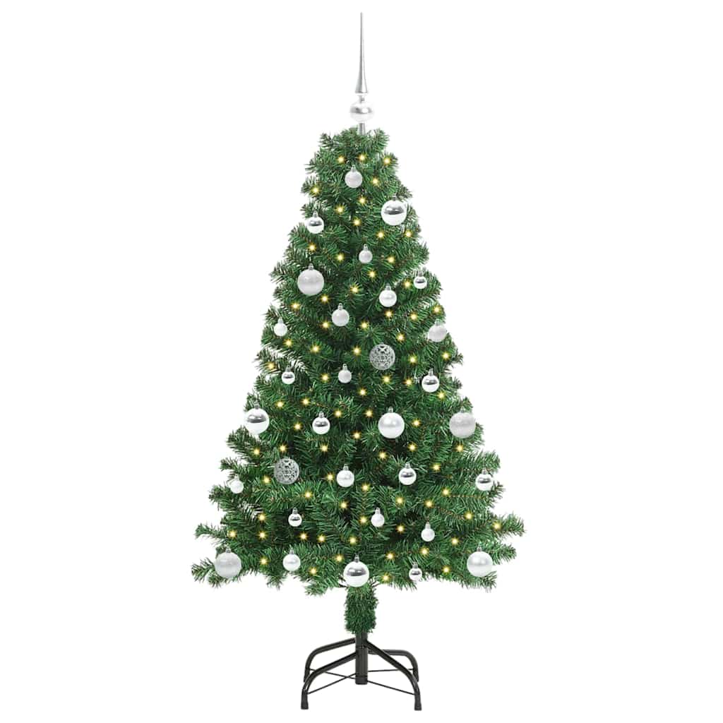 Albero di Natale artificiale con 150 LED Verde 150 cm