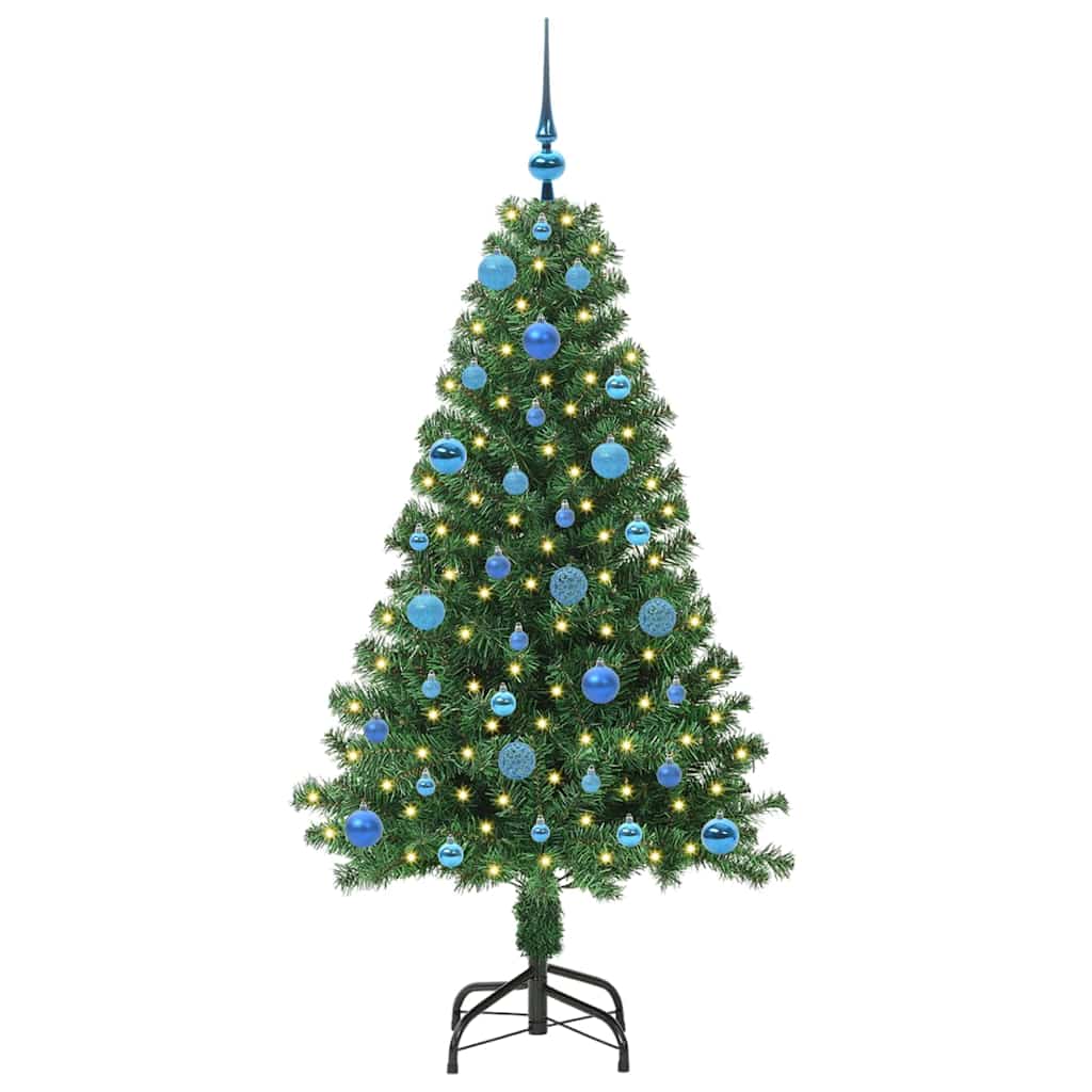 Albero di Natale artificiale con 150 LED Verde 150 cm