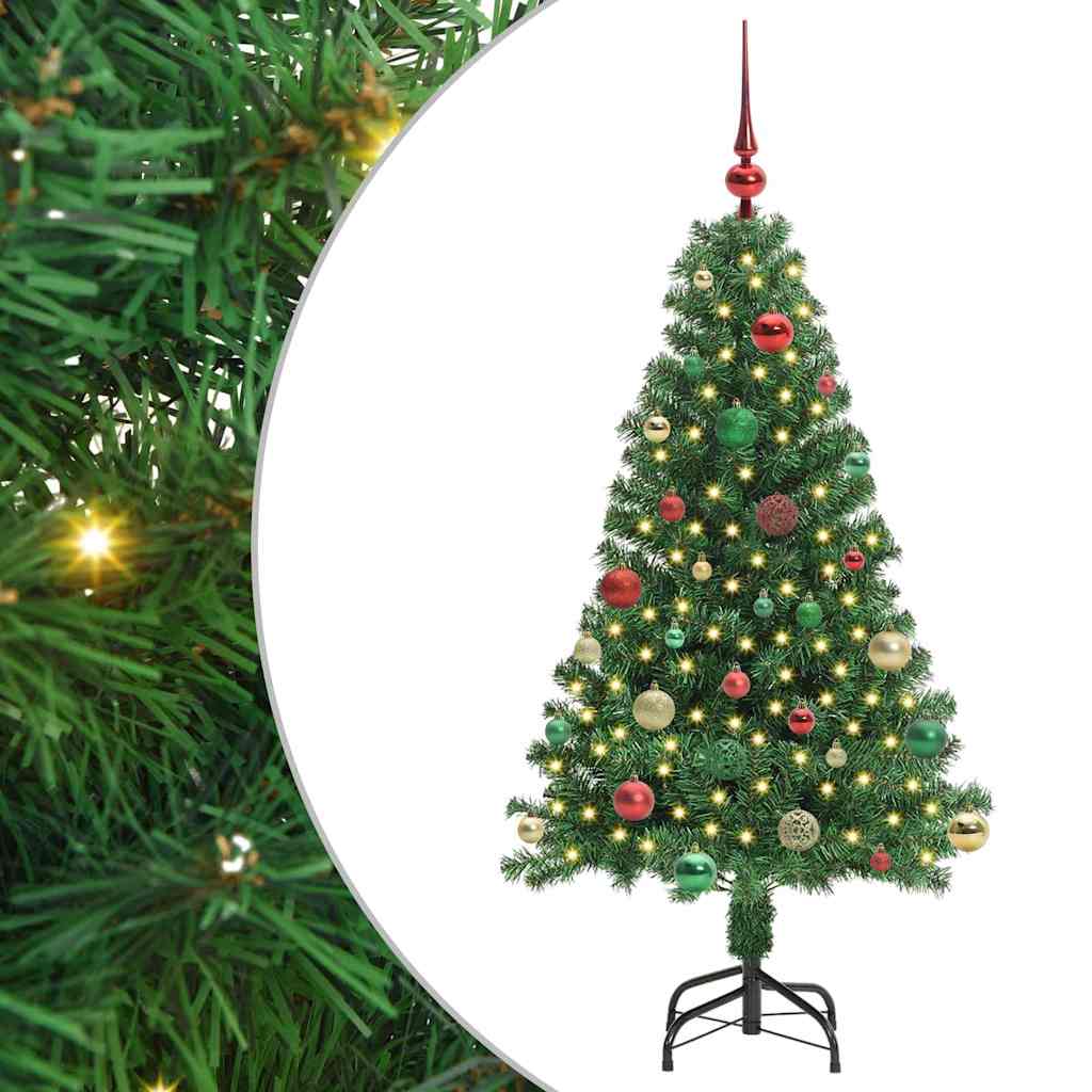 Albero di Natale artificiale con 150 LED Verde 150 cm