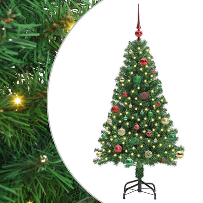 Albero di Natale artificiale con 150 LED Verde 150 cm