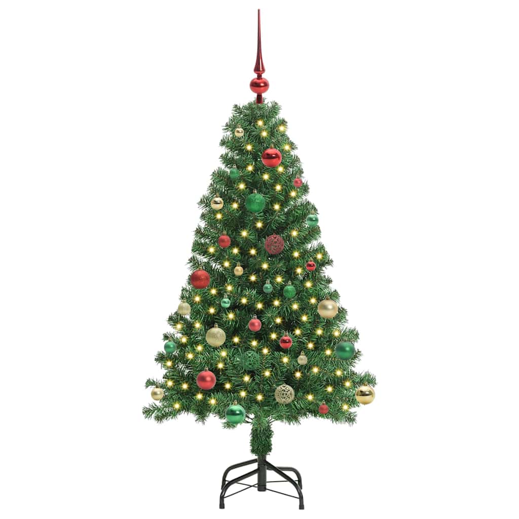 Albero di Natale artificiale con 150 LED Verde 150 cm