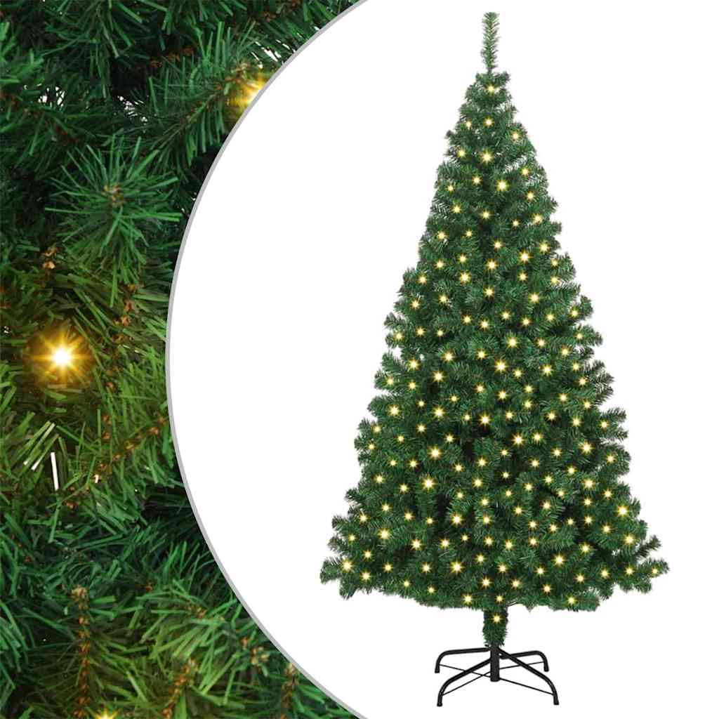Albero di Natale artificiale con 300 LED Verde 180 cm