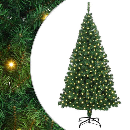 Albero di Natale artificiale con 300 LED Verde 180 cm