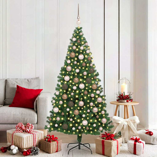 Albero di Natale artificiale con 300 LED Verde 180 cm
