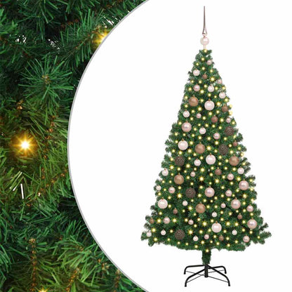 Albero di Natale artificiale con 300 LED Verde 180 cm