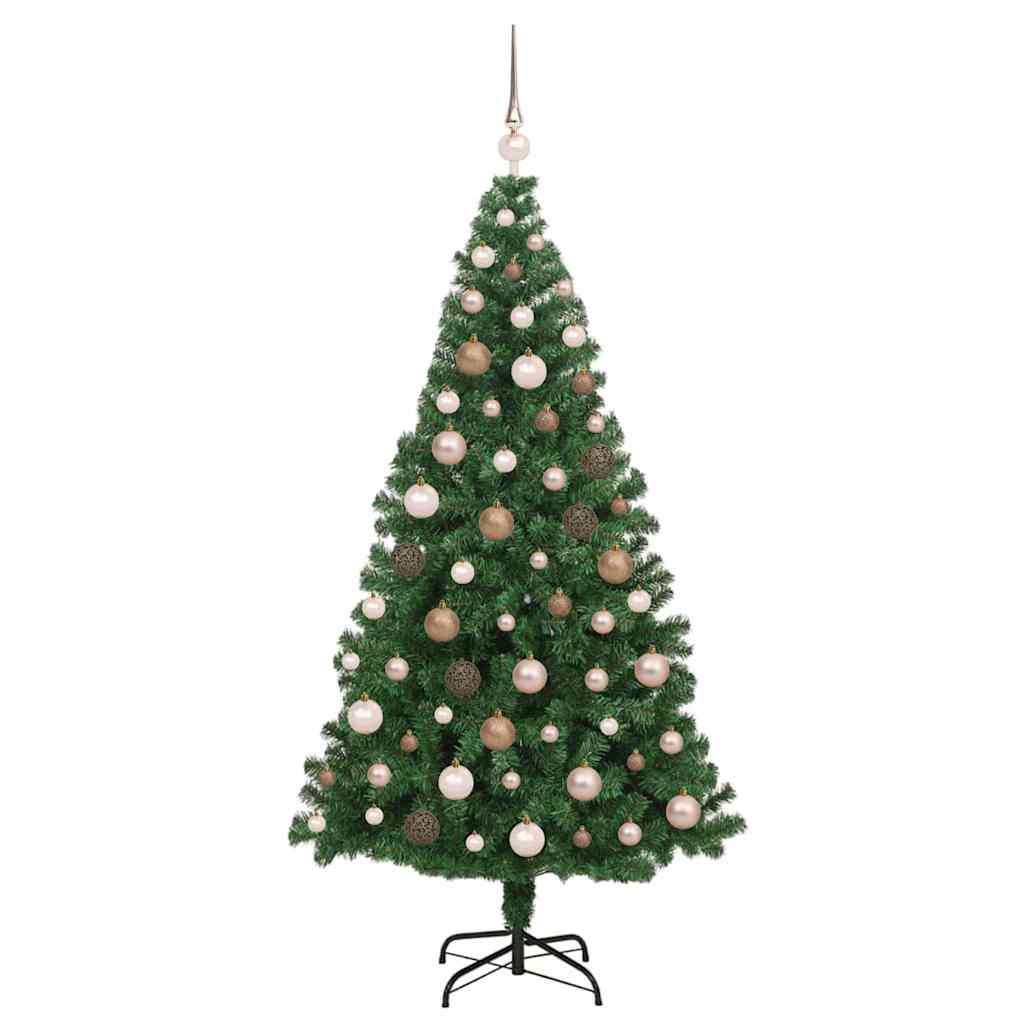 Albero di Natale artificiale con 300 LED Verde 180 cm