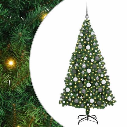Albero di Natale artificiale con 300 LED Verde 180 cm